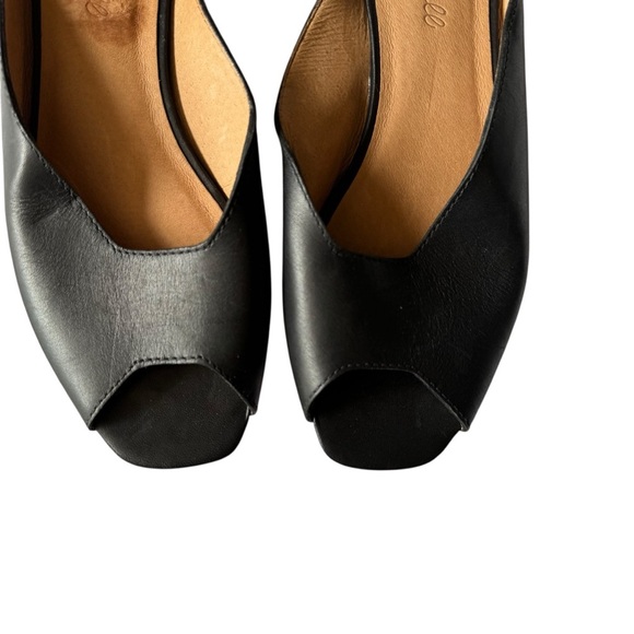 Madewell - The Erica Peep-Toe Mule in Leather Sz 7.5 - Picture 3 of 8